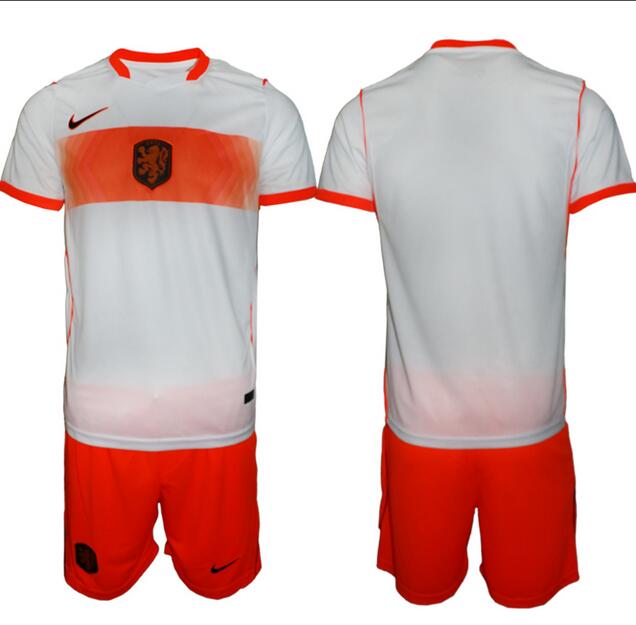 Men's Netherlands Custom Any Name And Number National Team FIFA x World Cup 2026 Away White Jersey