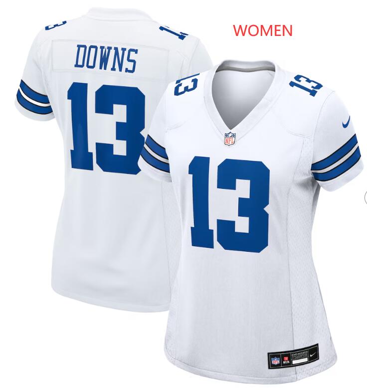 Women's Caleb Downs Dallas Cowboys Nike Game White Jersey