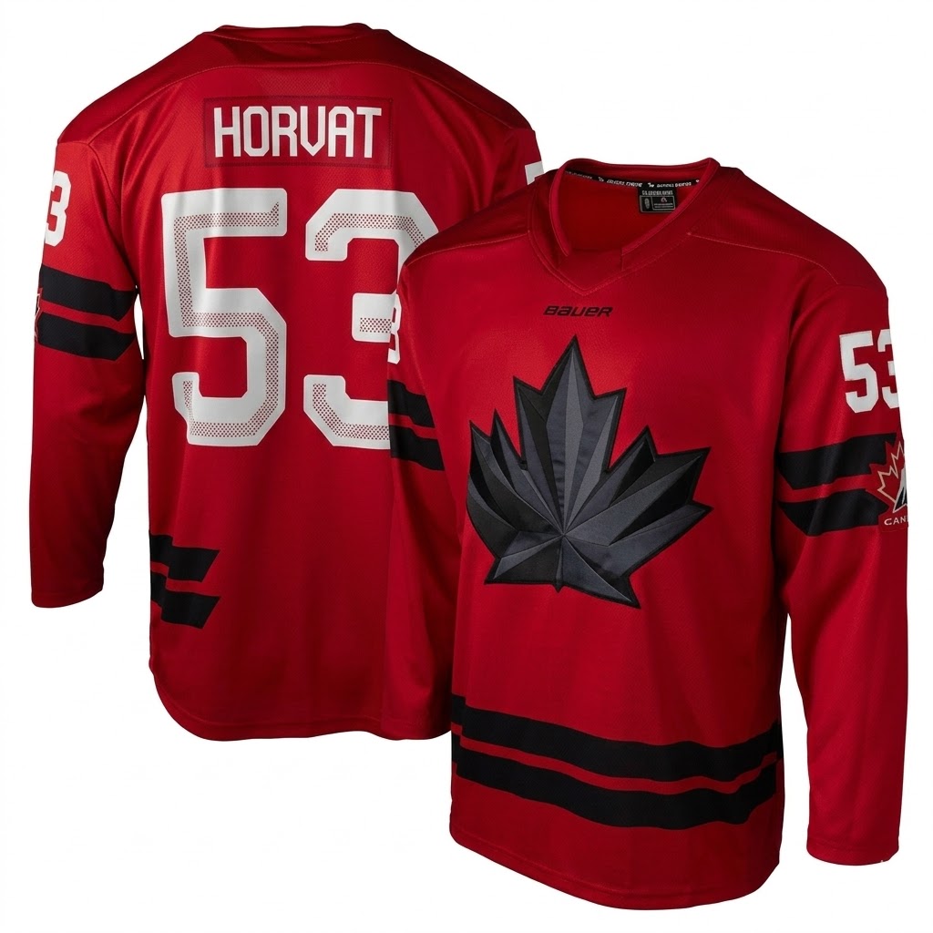 Men's Canada #53 Bo Horvat Red 2026 Olympics Authentic Jersey