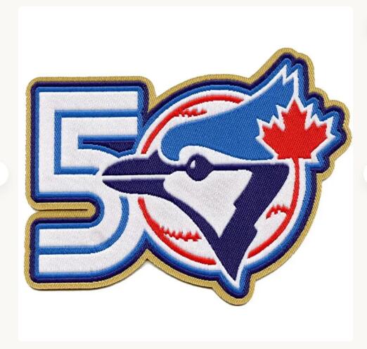Toronto Blue Jays 50th Season Years Anniversary Sew-On Embroidery MLB Patch