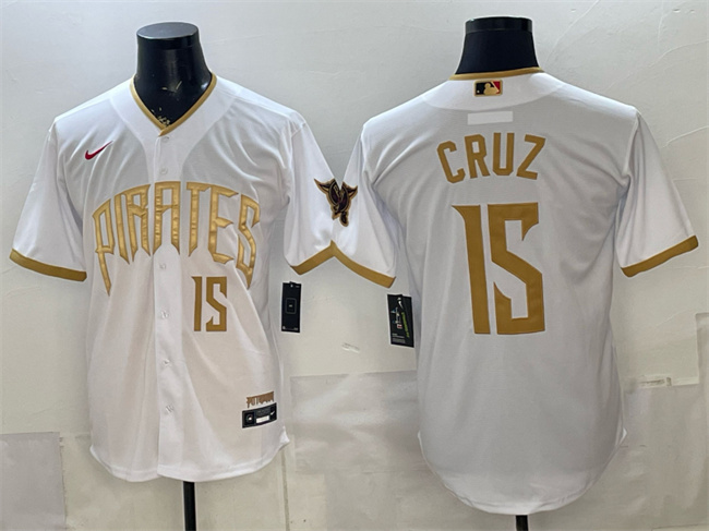 Men's Pittsburgh Pirates #15 Oswin Appollis White 2026 City Connect Stadium Stitched Baseball Jersey