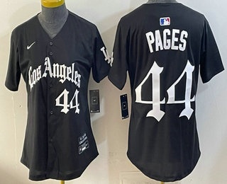 Women's Los Angeles Dodgers #44 Andy Pages Black Gothic Edition Vapor Premier Limited Jersey