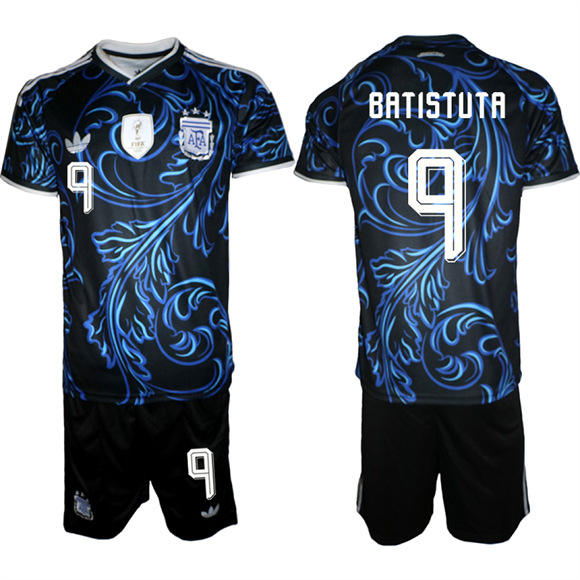 Men's Argentina #9 BATISTUTA National Team FIFA x World Cup 2026 Away On Field Jersey