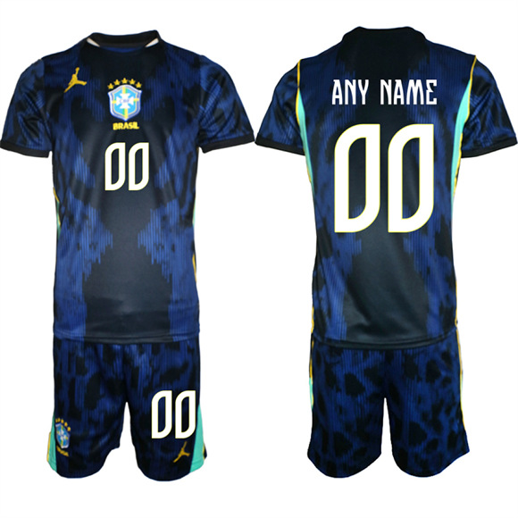 Men's Brazil Custom Any Name And Number National Team FIFA x World Cup 2026 Away On Field Jersey