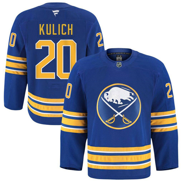 Men's Buffalo Sabres #20 Jirí Kulich Blue Stitched Hockey Jersey