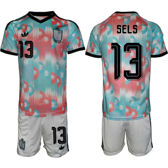 Men's Belgium #13 SELS National Team FIFA x World Cup 2026 Away On Field Jersey