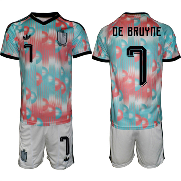 Men's Belgium #7 DE BRUYNE National Team FIFA x World Cup 2026 Away On Field Jersey