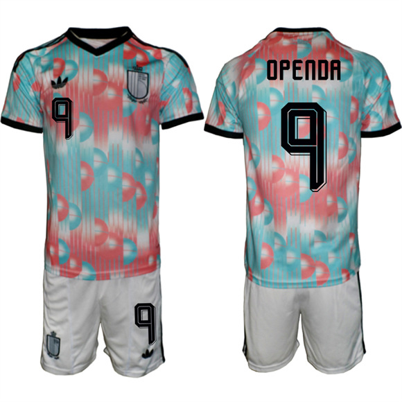 Men's Belgium #9 DPENDA National Team FIFA x World Cup 2026 Away On Field Jersey
