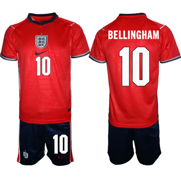 Men's England #10 BELLINGHAM National Team FIFA x World Cup 2026 Away On Field Jersey