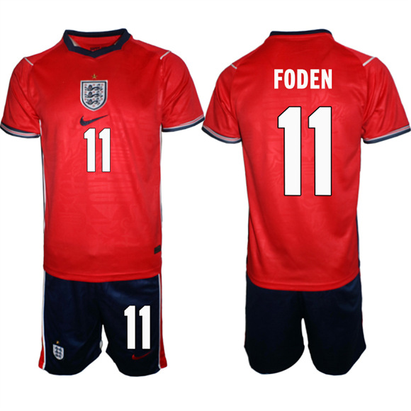 Men's England #11 FODEN National Team FIFA x World Cup 2026 Away On Field Jersey