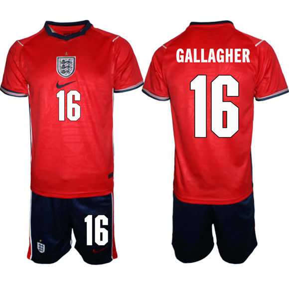 Men's England #16 GALLAGHER National Team FIFA x World Cup 2026 Away On Field Jersey