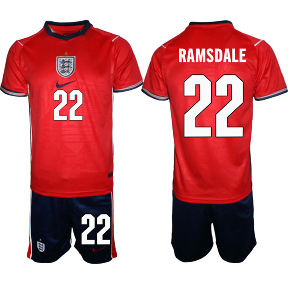 Men's England #22 RAMSDALE National Team FIFA x World Cup 2026 Away On Field Jersey