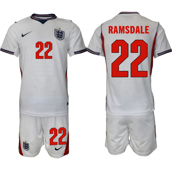 Men's England #22 RAMSDALE National Team FIFA x World Cup 2026 Home On Field Jersey