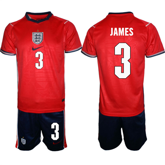 Men's England #3 JAMES National Team FIFA x World Cup 2026 Away On Field Jersey