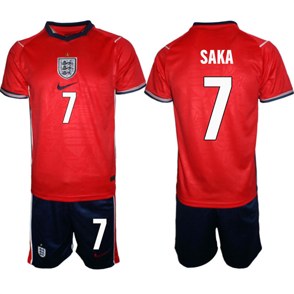 Men's England #7 SAKA National Team FIFA x World Cup 2026 Away On Field Jersey