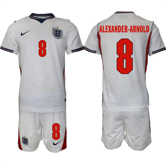 Men's England #8 ALEXANDER-ARNOLD National Team FIFA x World Cup 2026 Home On Field Jersey
