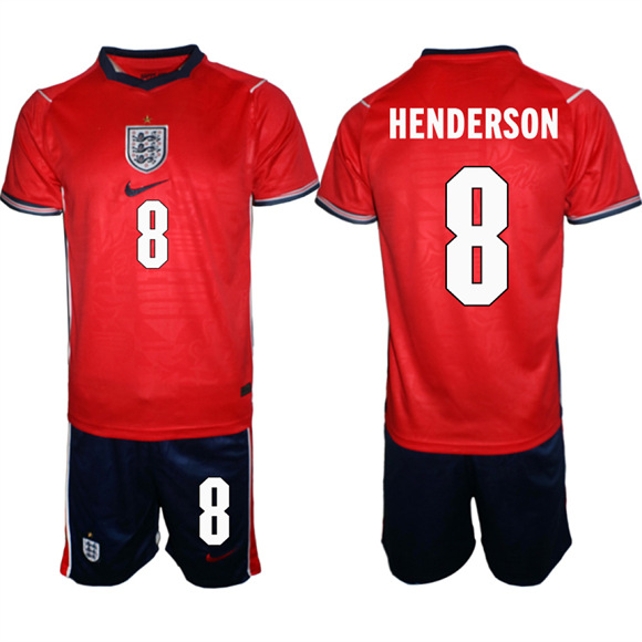 Men's England #8 HENDERSON National Team FIFA x World Cup 2026 Away On Field Jersey