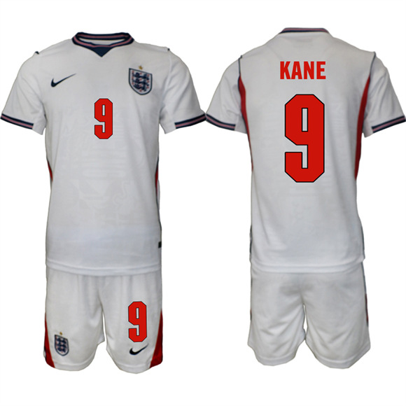 Men's England #9 KANE National Team FIFA x World Cup 2026 Home On Field Jersey