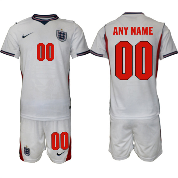 Men's England Custom National Team FIFA x World Cup 2026 Home On Field Jersey