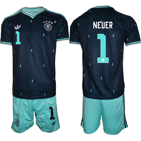Men's Germany #1 NEUER National FIFA x World Cup 2026 Away On Field Jersey