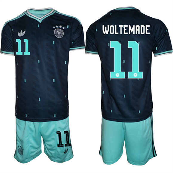 Men's Germany #11 WOLTEMADE National FIFA x World Cup 2026 Away On Field Jersey