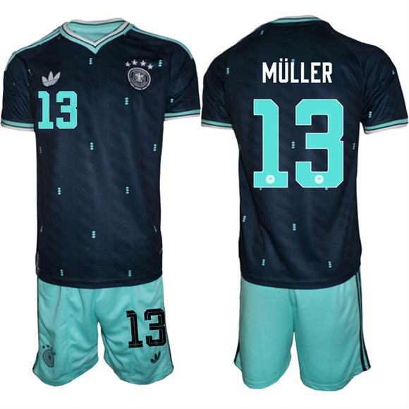 Men's Germany #13 MULLER National FIFA x World Cup 2026 Away On Field Jersey