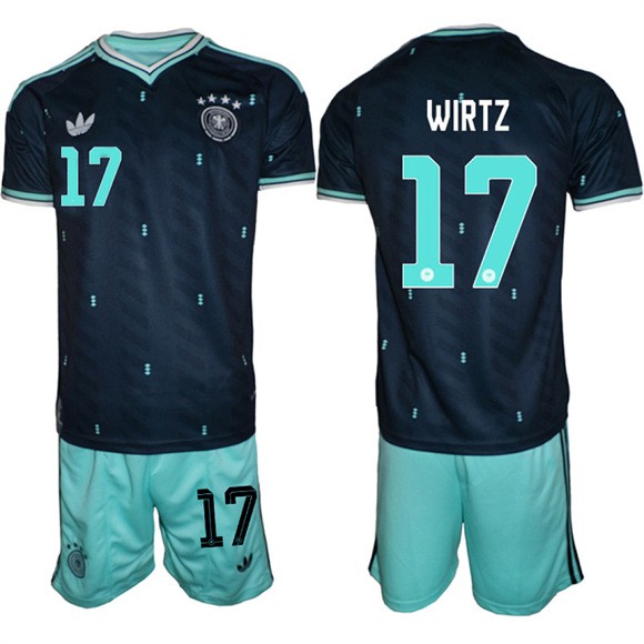 Men's Germany #17 WIRTZ National FIFA x World Cup 2026 Away On Field Jersey