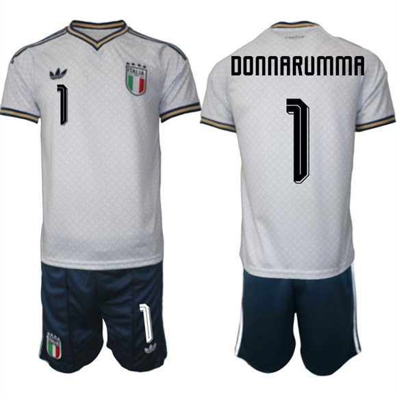 Men's Italy #1 DONNRRUMMA National Team FIFA x World Cup 2026 Away On Field Jerseys