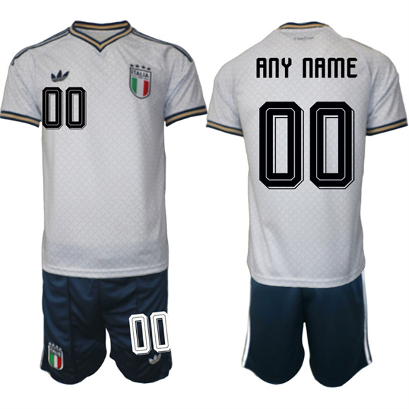 Men's Italy Custom National Team FIFA x World Cup 2026 Away On Field Jerseys
