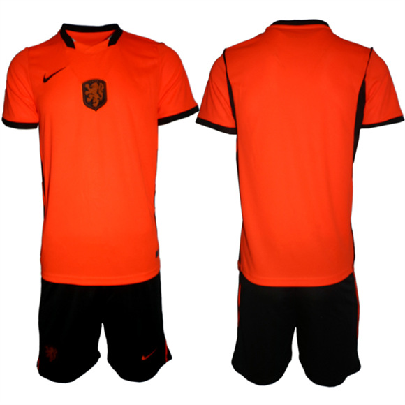 Men's Netherlands National Team FIFA x World Cup 2026 Home Orange On Field Jersey