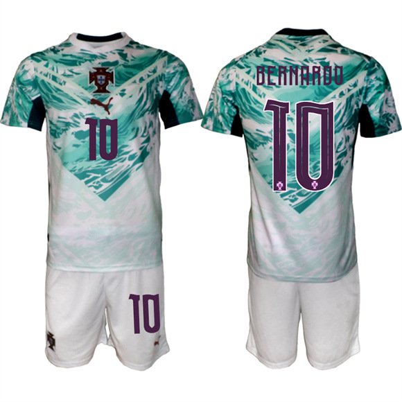 Men's Portugal #10 BERNARDO Away National Team FIFA x World Cup 2026 Soccer jerseys