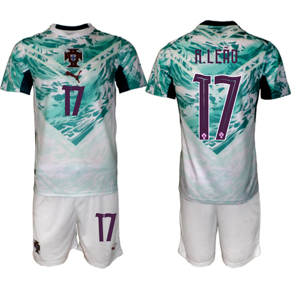 Men's Portugal #17 R.LEAO Away National Team FIFA x World Cup 2026 Soccer jerseys