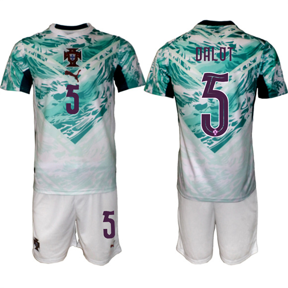 Men's Portugal #5 DALOT Away National Team FIFA x World Cup 2026 Soccer jerseys