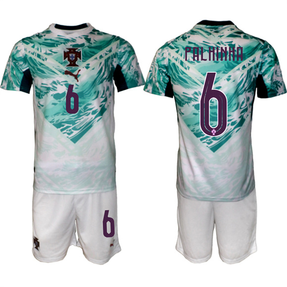 Men's Portugal #6 PALHINHA Away National Team FIFA x World Cup 2026 Soccer jerseys