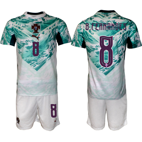 Men's Portugal #8 B.FERNANDES Away National Team FIFA x World Cup 2026 Soccer jerseys
