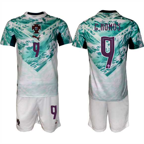 Men's Portugal #9 G.ROMOS Away National Team FIFA x World Cup 2026 Soccer jerseys