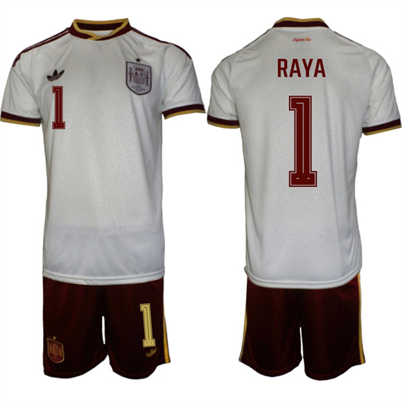 Men's Spain #1 RAYA National Team FIFA x World Cup 2026  Away On Field Jerseys
