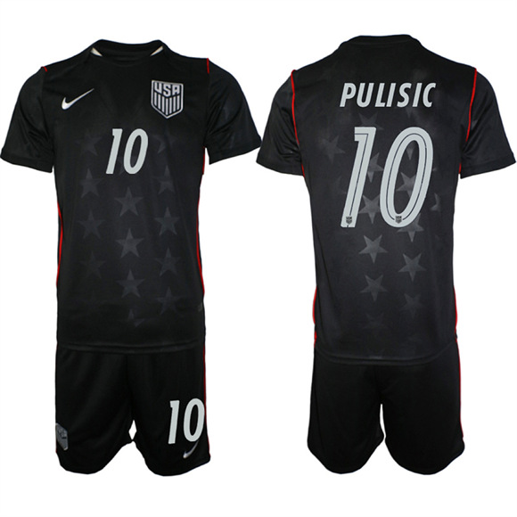 Men's USA #10 PULISIC Team FIFA x World Cup 2026 Away On Field Suit Jersey