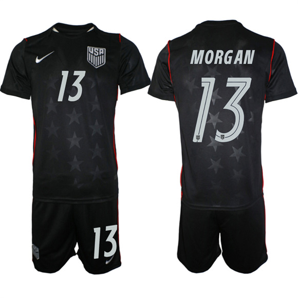 Men's USA #13 MORGAN Team FIFA x World Cup 2026 Away On Field Suit Jersey