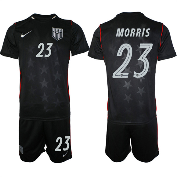 Men's USA #23 MORRIS Team FIFA x World Cup 2026 Away On Field Suit Jersey