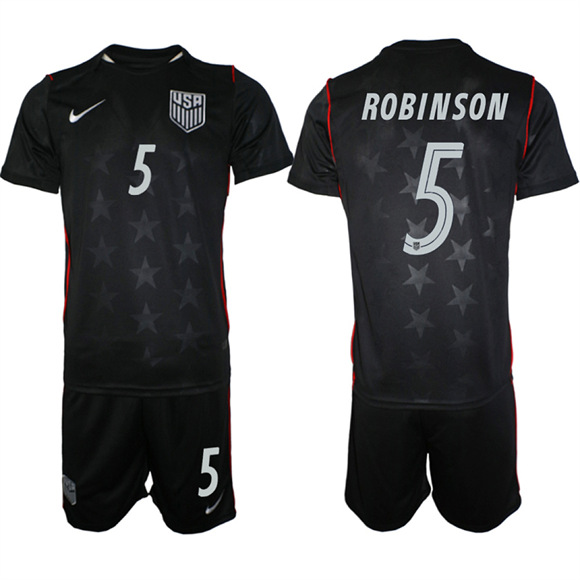 Men's USA #5 ROBINSON Team FIFA x World Cup 2026 Away On Field Suit Jersey
