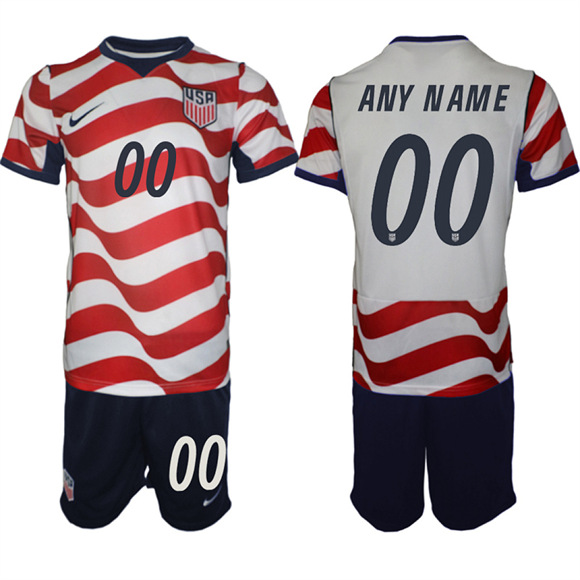Men's USA Custom Team FIFA x World Cup 2026 Home On Field Suit Jersey