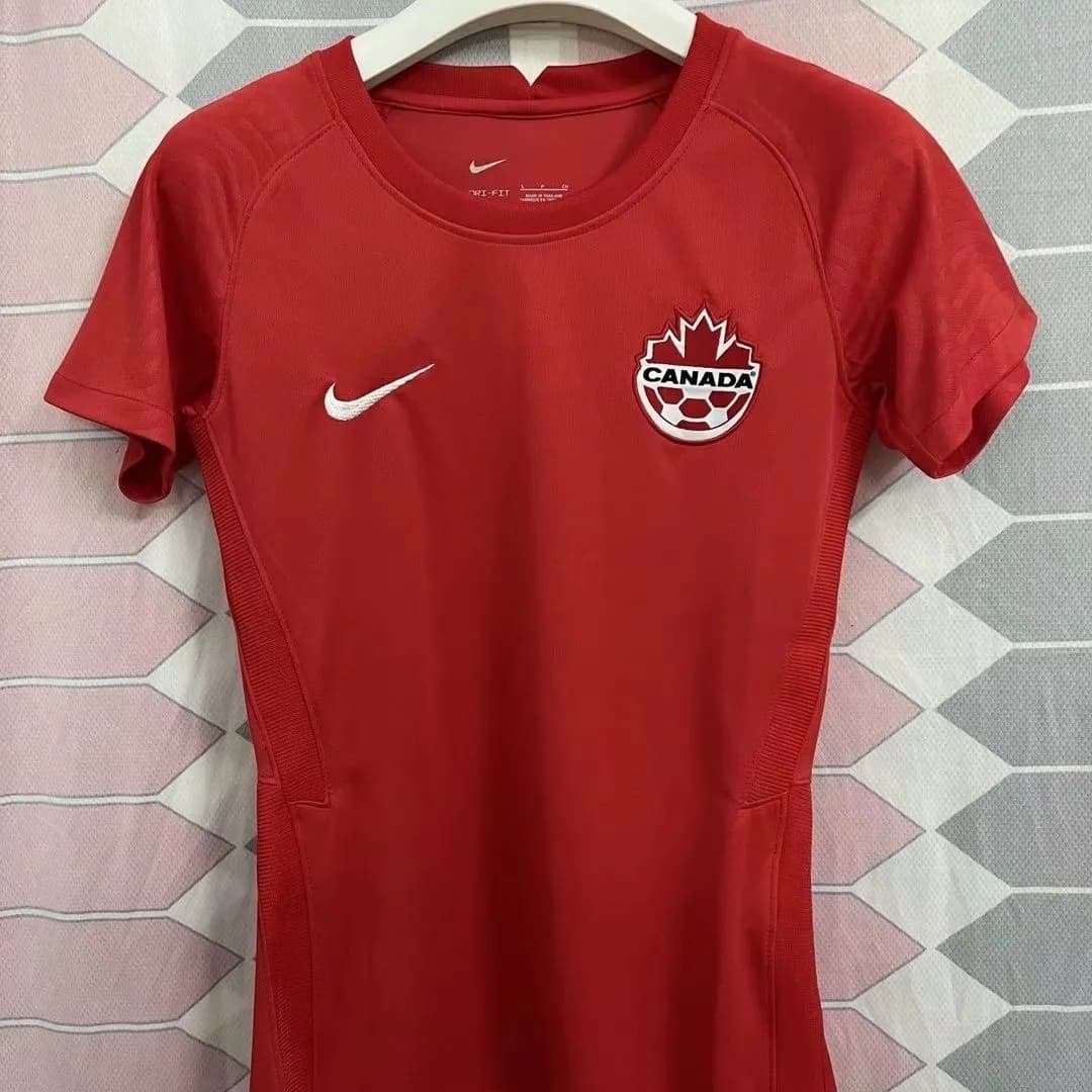 Women Canada Blank 2026 Home Soccer T-shirt