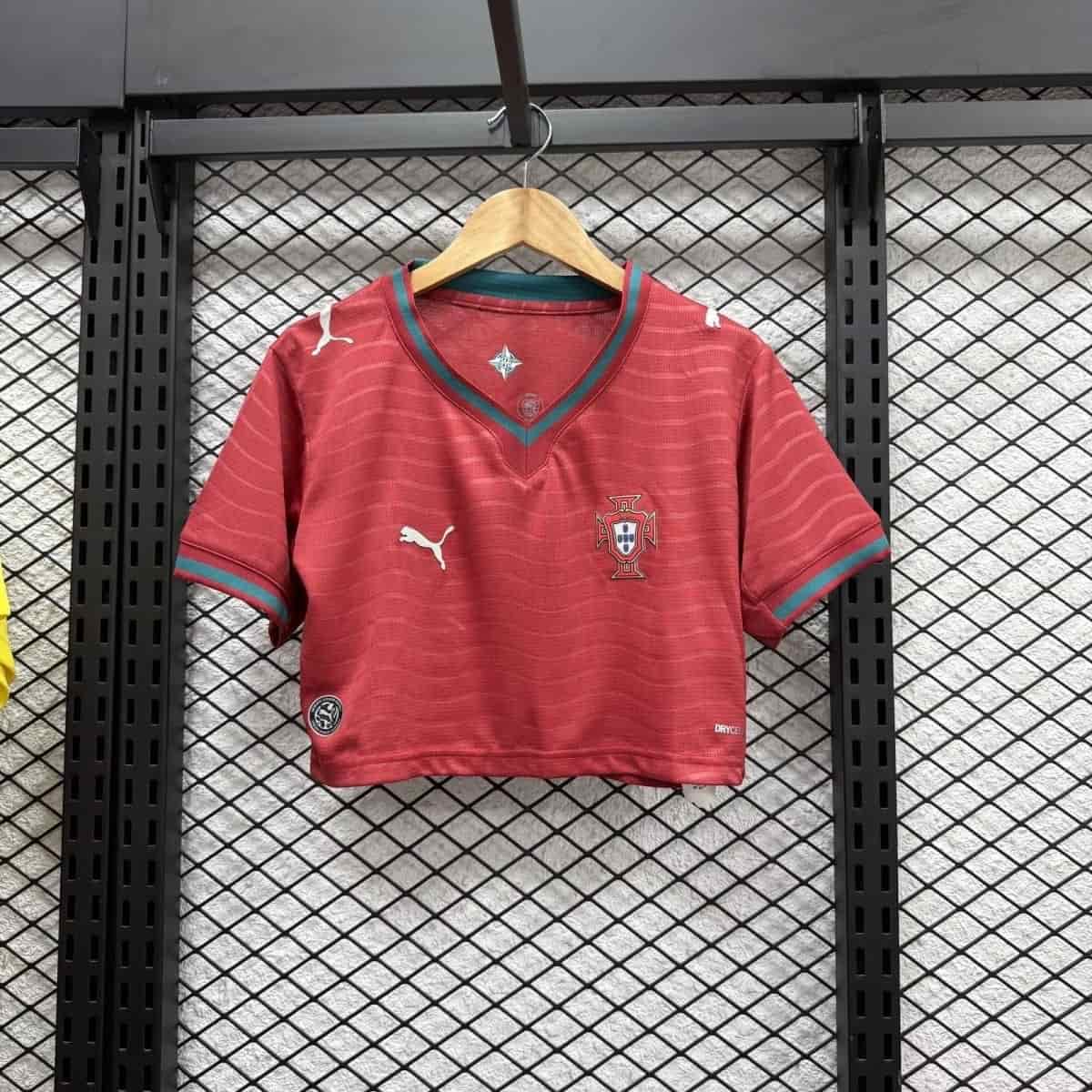 Women Portugal 2026 Home Crop Jersey
