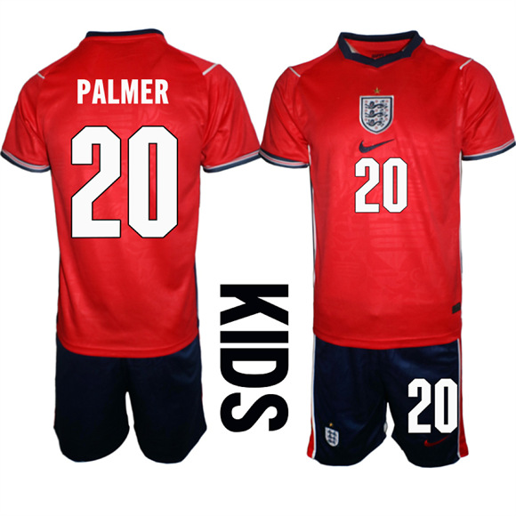 Youth England #20 PALMER National Team FIFA x World Cup 2026 Away On Field Jersey