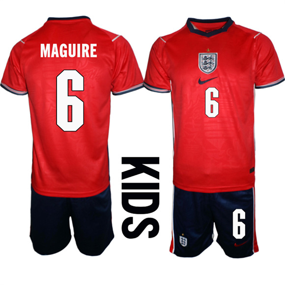 Youth England #6 MAGUIRE National Team FIFA x World Cup 2026 Away On Field Jersey