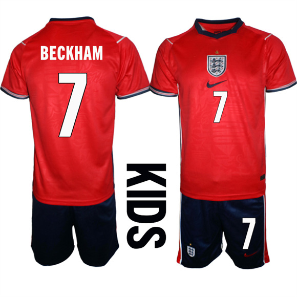 Youth England #7 BECKHAM National Team FIFA x World Cup 2026 Away On Field Jersey