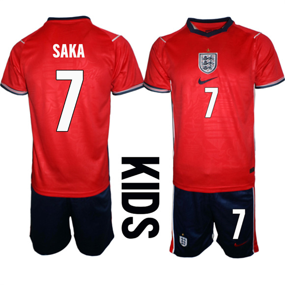 Youth England #7 SAKA National Team FIFA x World Cup 2026 Away On Field Jersey