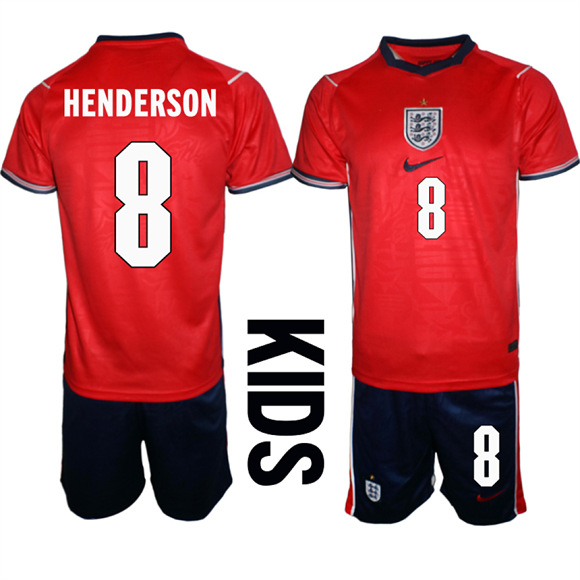 Youth England #8 HENDERSON National Team FIFA x World Cup 2026 Away On Field Jersey
