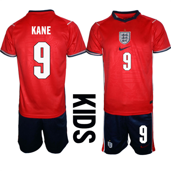 Youth England #9 KANE National Team FIFA x World Cup 2026 Away On Field Jersey